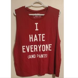 Black Matter Cut Off Graphic Tank